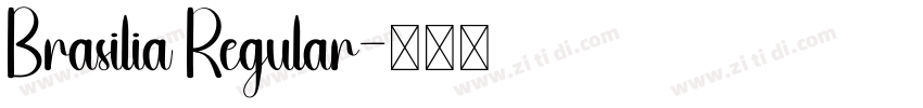 Brasilia Regular字体转换